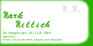 mark millich business card